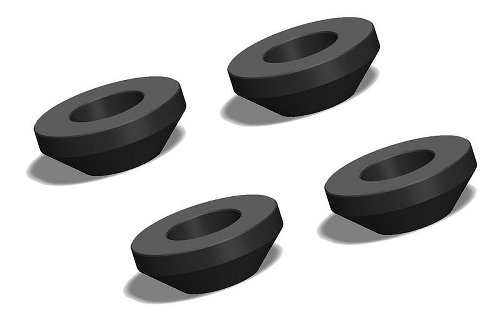 CNC Racing Tank Lock flange spacers, Fuel tank cap, black -