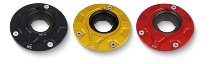 CNC Racing Fuel tank cap flange, GEAR, 3 screws, shifted,