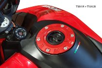 CNC Racing Fuel tank cap - flange GEAR, red - Ducati