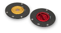 CNC Racing Tankdeckelflansch, Carbon matt - Aprilia, Ducati,