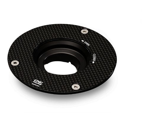 CNC Racing Tankdeckelflansch, Carbon matt - Aprilia, Ducati,
