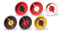 CNC Racing Fuel tank cap, Fast Open plug, Bicolor, red-black