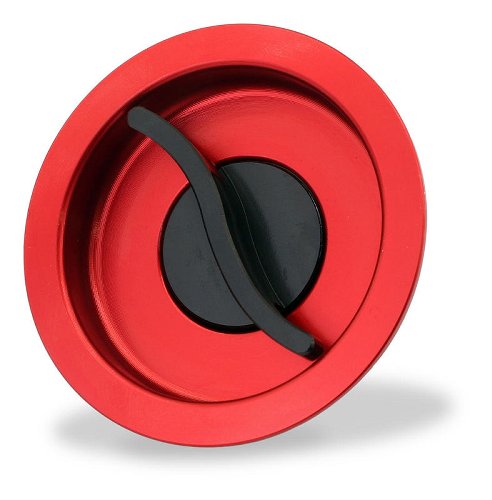 CNC Racing Fuel tank cap, Fast Open plug, Bicolor, red-black