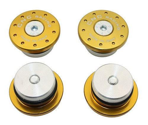 CNC Racing Frame cap set, gold, Ducati Scrambler 800 /