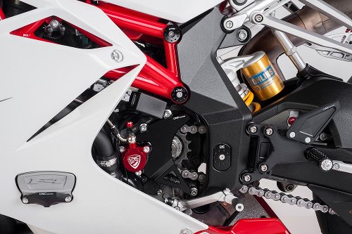 Jeu de bouchons de cadre CNC Racing, noir - MV Agusta F4