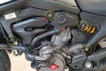 CNC Racing Rahmenstopfen, schwarz - Ducati Monster 937