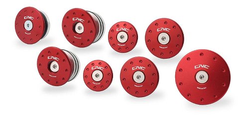 CNC Racing tapones de cuadro, rojo - Ducati Monster 937