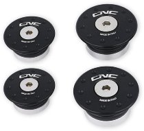 CNC Racing Frame caps kit, 4 pcs., black - Ducati DesertX