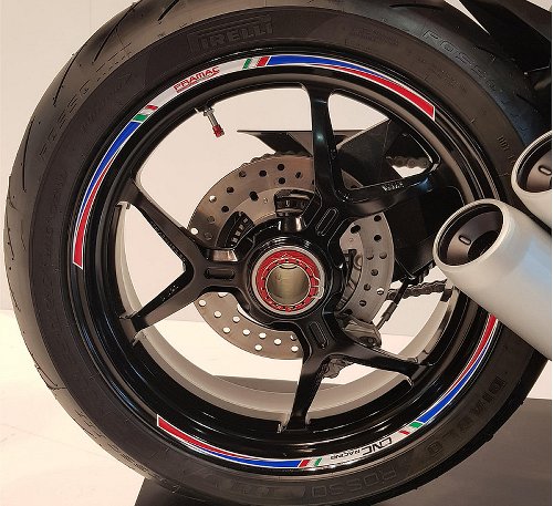 CNC Racing Kit adesivi ruota da 17 pollici, 4 pz., per una