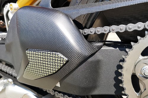 CNC Racing Abdeckung Schwinge, Carbon / Kevlar matt - Ducati