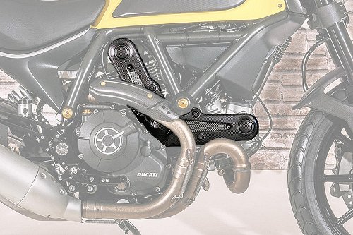 CNC Racing Copricinghie, carbonio opaco - Ducati Scrambler