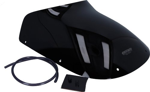 MRA Fairing screen with spoiler, black - Laverda 650 Sport,