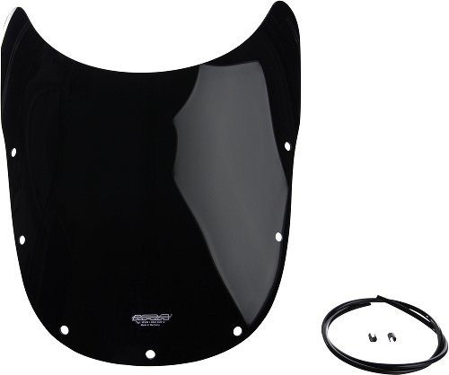 MRA spoiler parabrezza S, nero - Kawasaki ZZR 1100