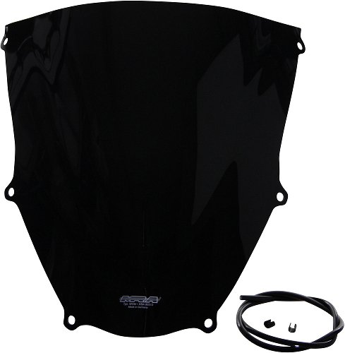 MRA windscreen, racing windscreen R, black - Kawasaki ZX-9R