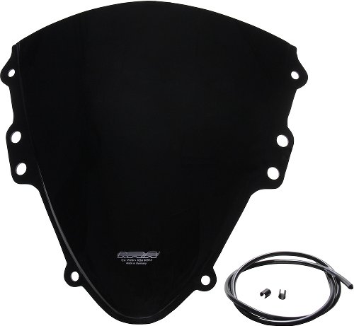 MRA fairing shield, original shape, black, with homologation