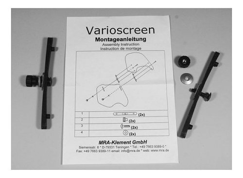 MRA Pair of nuts, screws, washers and rail - spare parts for