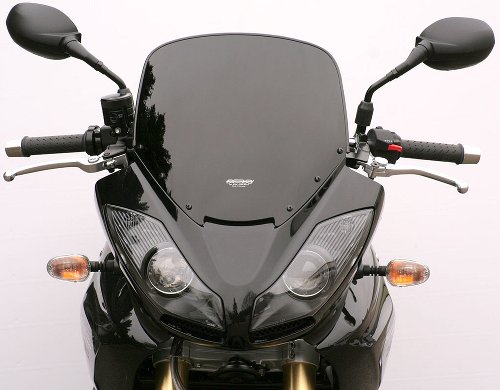 MRA fairing shield, original shape, black, with homologation