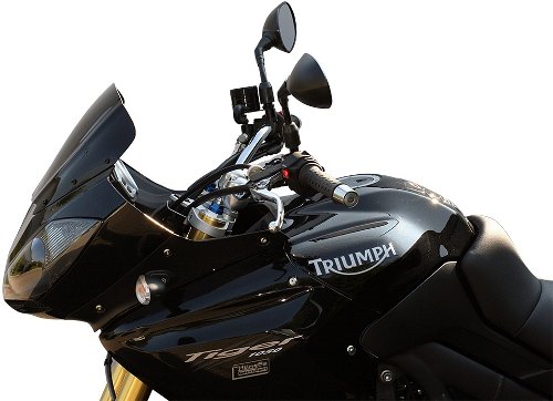 MRA Verkleidungsscheibe, Sport, schwarz, mit ABE - Triumph