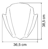 MRA Windshield, racing, clear, with homologation - Aprilia