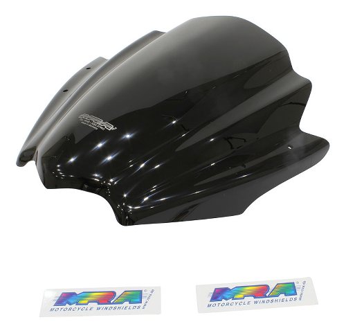 MRA Windshield, racing, black, with homologation - Aprilia