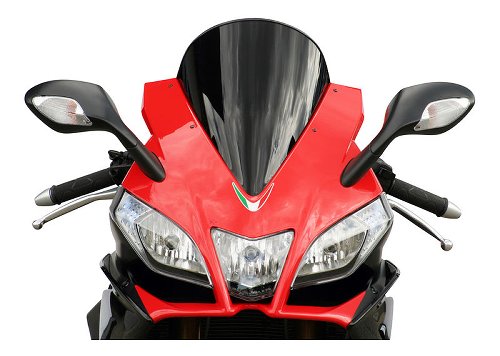 MRA Fairing screen, racing, black, with homologation -