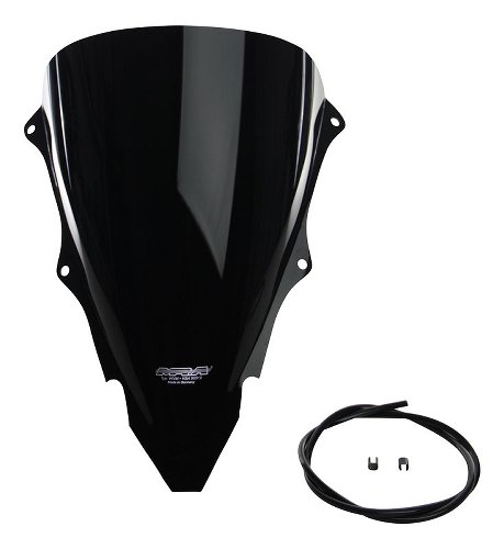 MRA Fairing screen, racing, black, with homologation -