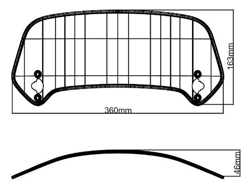 MRA Windschild-Aufsatz X-Creen Touring, rauchgrau, mit ABE -