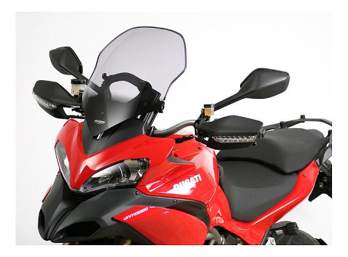 MRA Fairing screen, touring, grey, with homologation -