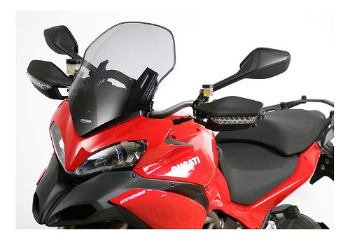 MRA Fairing screen, touring, grey, with homologation -