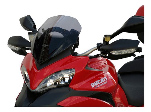 MRA Fairing screen, sport, grey, with homologation - Ducati