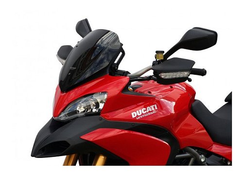 MRA Fairing screen, sport, black, with homologation - Ducati