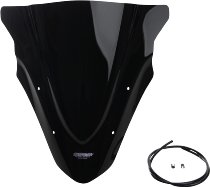 MRA fairing shield, Racing, black, with homologation -