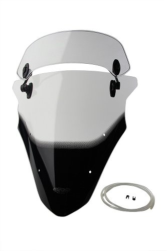 MRA fairing shield, X-Creen-Touring, smoke grey, with