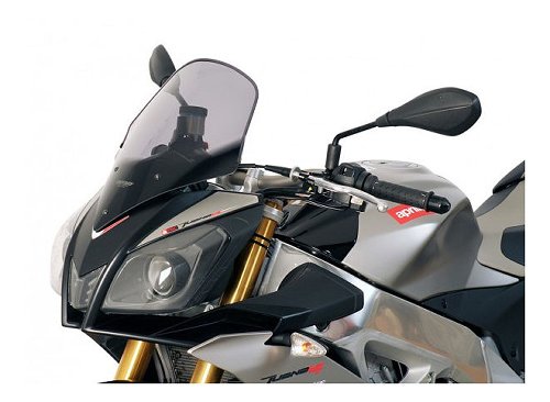 MRA Fairing screen, touring, smoke grey, with homologation -