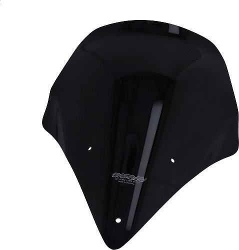 MRA Fairing screen, touring, black, with homologation -
