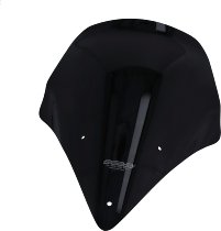MRA Fairing screen, touring, black, with homologation -