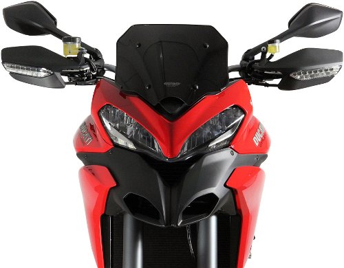 MRA Fairing screen, sport SP, black, with homologation -