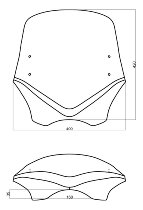 MRA Windschild V-Flow Vario Touring, farblos, mit ABE -