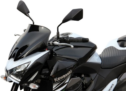 MRA fairing shield, Spoiler, black, with homologation -