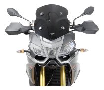 MRA Fairing screen touring, black, with homologation -
