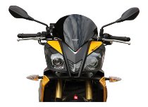 MRA Fairing screen, sport SPM, black, with homologation -