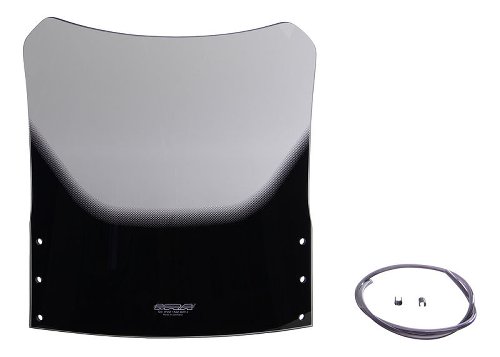 MRA fairing shield, Touring, smoke grey, with homologation -