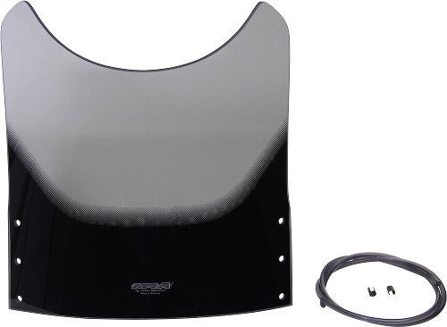 MRA fairing screen, original shape, smoke grey, with