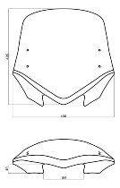 MRA Windschild V-Flow Vario-Touring Z, farblos, mit ABE -