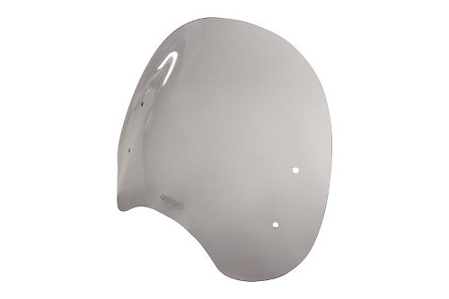 MRA Windscreen roadshield classic, grey, with homologation -