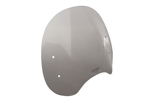 MRA Windscreen roadshield classic, grey, with homologation -