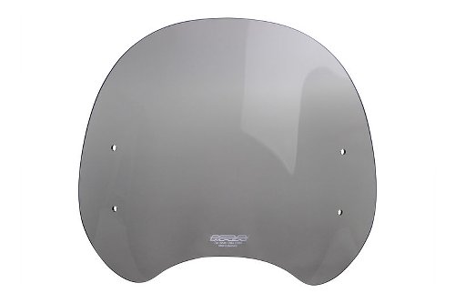 MRA Windscreen roadshield classic, grey, with homologation -