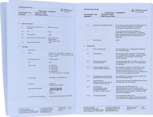 MRA Allgemeine Betriebserlaubnis ABE 90512 Nachtrag 43, Juli