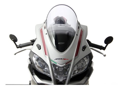 MRA Fairing screen, racing, clear, with homologation -