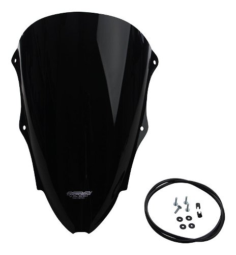 MRA Fairing screen, racing, black, with homologation -